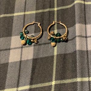 Silver Hoops with Charms